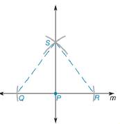 Chapter 3.4, Problem 29E, Complete the justification of the construction of the line perpendicular to the given line at 