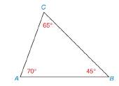 Chapter 3.5, Problem 1E, In Exercise 1 to 10, classify each statement as true or false. AB is the longest side of ABC. 