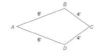 Chapter 4.2, Problem 6E, A carpenter joins four boards of lengths 6 ft, 6 ft, 4 ft, and 4 ft, in that order, to form 