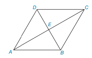 Chapter 4.3, Problem 16E, In Exercises 15 to 18, consider rhombus ABCD with diagonals ACandDB. When the answer is not a whole 