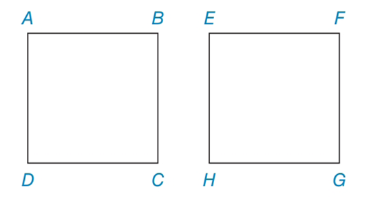 Chapter 4.3, Problem 31E, Are quadrilaterals ABCD and EFGH congruent aif both are squares and ABEF? bif each is a rhombus and 