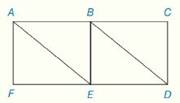 Chapter 4.CR, Problem 26CR, Review Exercises Given: ABEF is a rectangle BCDE is a rectangle FE-=ED- Prove: AE-BD- andAE-BD- 