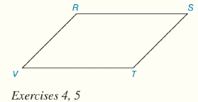 Chapter 4.CT, Problem 4CT, In RSTV, mS=57. Which diagonal (VSorRT) would have greater length? 
