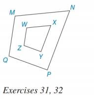 Chapter 5.1, Problem 31E, For the quadrilaterals shown, MNWX=NPXY=PQYZ=MQWZ. If MN = 7, WX = 3, and PQ = 6, to find YZ. 