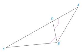 Chapter 5.3, Problem 40E, In the figure, ABCADB. Find AB if AD=2 and DC=6. 