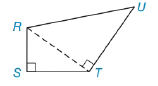 Chapter 5.4, Problem 33E, In quadrilateral RSTU, RSST and UT diagonal RT. If RS=6, ST= 8, and RU = 15, determine UT. 