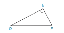 Chapter 5.4, Problem 7E, Find the length of DF if: a DE=8 and EF=6. b DE=5 and EF=3. Exercises 7-10 