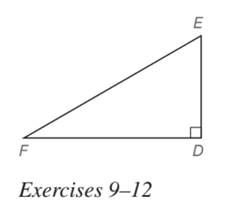 Chapter 5.5, Problem 9E, In Exercises 5 to 22, find the missing lengths. Give your answers in both simplest radical form and 