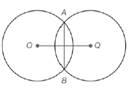 Chapter 6.1, Problem 18E, AB is the common chord of O and Q. If AB=12 and each circle has a radius of length 10, how long is 