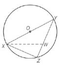 Chapter 6.1, Problem 43E, In O,OY=5 and XZ=6. If XWWY, find WZ. 
