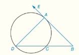 Chapter 6.CR, Problem 5CR, In Review Exercises 5 to 10, BA is tangent to the circle at point A in the figure shown. 