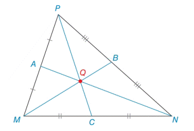 Chapter 7.2, Problem 27E, In MNP, medians MB, NA and PC intersect at centroid Q. a If MQ=8, find QB. b If QC=3, find PQ. c If 