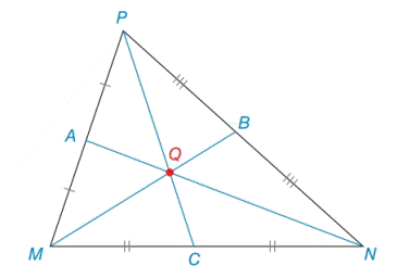 In D M N P Medians M B N A And P C Intersect At Centroid Q A If M Q 8 Find Q B B If Q C 3 Find P Q C If A Q 3 5 Find A N Exercises 27 28 Bartleby