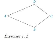 Chapter 7.3, Problem 1E, Describe, if possible, how you would inscribe a circle within kite ABCD. 