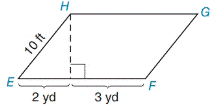 Chapter 8.1, Problem 14E, In Exercises 9 to 18, find the areas of the figures shown or described. EFGH 