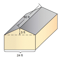 Chapter 8.1, Problem 26E, The roof of the house shown needs to be reshingled. a Considering that the front and back sections 