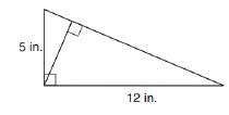 Chapter 8.1, Problem 47E, In Exercises 47 to 50, use the fact that the area of the polygon is unique. In the right triangle, 