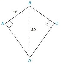 Chapter 8.2, Problem 18E, In Exercises 13 to 18, find the area of the given polygon. Kite ABCD 