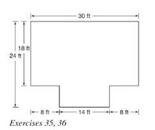Chapter 8.2, Problem 36E, Find the perimeter of the room in Exercise 35. 