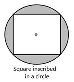 Chapter 8.CT, Problem 13CT, In the figure, a square is inscribed in a circle. If each side of the square measures 42 in., find 