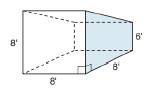 Chapter 9.1, Problem 30E, A storage shed is in the shape of a trapezoidal prism. Each trapezoid represents one of its bases. 