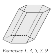 Chapter 9.1, Problem 3E, Consider the hexagonal prism shown in Exercise 1. a How many vertices does it have? b How many edges 