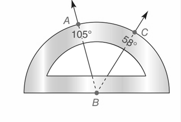 Chapter P.CT, Problem 13CT, Use the protractor with measures as indicted to find ABC 