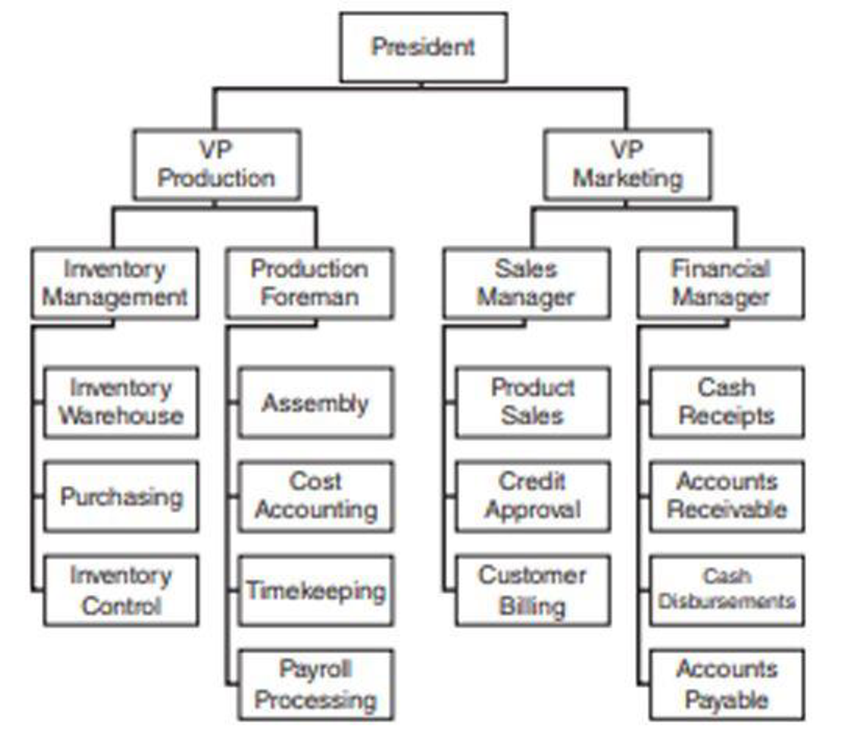 FUNCTIONAL SEGMENTATION The current organizational structure of Blue Sky Company, a manufacturer