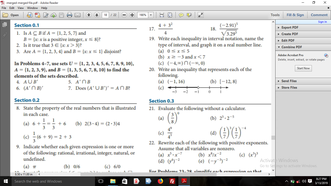 Chapter 0, Problem 20RE, Write an inequality that represents each of the following. (a) (1,16) (b) [ 12,8 ] (c) 