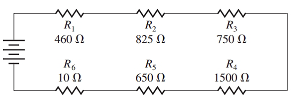Chapter 1.1, Problem 13E, Find the total resistance in each series circuit: 
