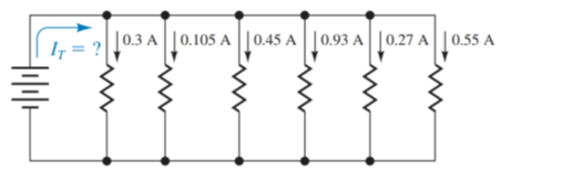 Chapter 1.10, Problem 61E, Find the total current in the parallel circuit in Illustration 5. ILLUSTRATION 5 