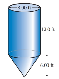 Chapter 12, Problem 13T, Find a. the volume and b. the lateral surface area of the bin in Illustration 3. ILLUSTRATION 3 