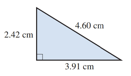 Chapter 12, Problem 14R, Find the area and the perimeter of each triangle: 