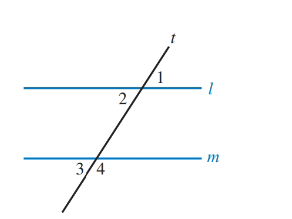 Chapter 12.1, Problem 13E, In Illustration 3, suppose lm and 1=57. What are the measures of the other angles? ILLUSTRATION 3 