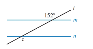 Chapter 12.1, Problem 27E, In Illustration 12, find angle z if m||n. ILLUSTRATION 12 