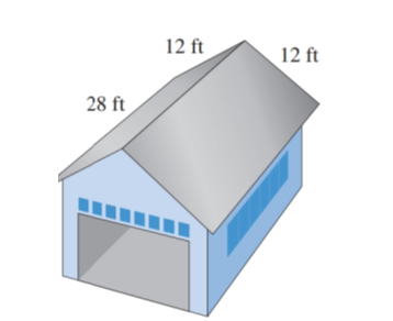 Chapter 12.2, Problem 33E, Find the amount of sheathing needed for the roof in Illustration 2. How many squares of shingles 