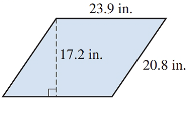Chapter 12.2, Problem 7E, Find the perimeter and the area of each quadrilateral: 