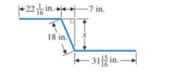 Chapter 12.3, Problem 19E, Find the offset distance x (rounded to nearest tenth of an inch) of the 6-ft length of pipe shown in 