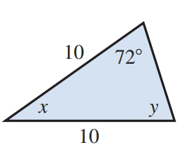 Chapter 12.3, Problem 48E, Find the measure of the missing angle in each triangle (do not use a protractor): 
