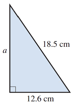 Chapter 12.3, Problem 7E, Find the length of the missing side in each triangle: 