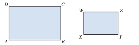 Chapter 12.4, Problem 5E, InIllustration4, quadrilaterals ABCD and XYZW are similar rectangles. AB = 12, BC = 8, and XY = Find 