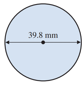 Chapter 12.5, Problem 6E, Find the rules for working with measurements. Find a. the circumference and b. the area of each 
