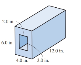 Chapter 12.7, Problem 12E, Follow the rules for working with measurements: The rectangular lead sleeve shown in Illustration 6 