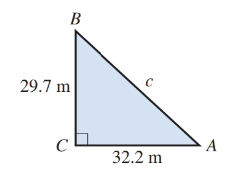 Chapter 13, Problem 1R, For Exercises 1-7, see Illustration 1. ILLUSTRATION 1 What is the length of the side opposite angle 