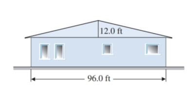 Chapter 13, Problem 23R, Find the angle of slope of the symmetrical roof in Illustration 5. ILLUSTRATION 5 