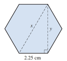 Chapter 13.5, Problem 29E, A mechanical draftsperson needs to find the distance across the corners of a hex-bolt. See 