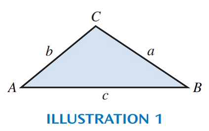 Chapter 14.5, Problem 1E, Solve each triangle using the labels as shown in Illustration 1 (round lengths of sides to three 