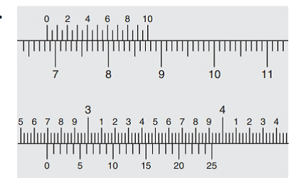 Chapter 4.3B, Problem 3E, Read the measurement in inches shown on each vernier caliper: 