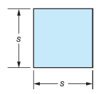 Chapter 14, Problem 16A, In the following table, the lengths of the sides of squares are given. Determine the areas of the , example  1