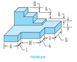 Chapter 2, Problem 16A, Determine the overall length, width, and height of the in Figure 2-4. All dimensions are in inches. 